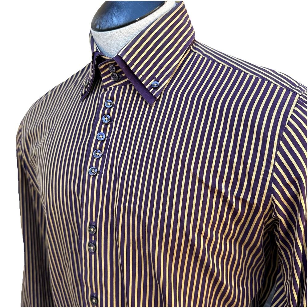 7 Camicie Slim Fit Shirt Size Men 41 Neck 16", Long sleeve, double collar